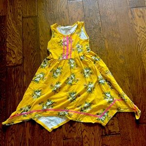 A yellow flower dress